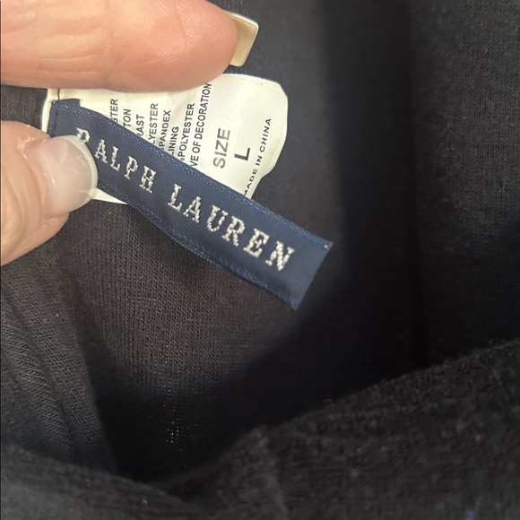 Ralph Lauren Black Halter terry cloth cover up with Ruffle Hem - Picture 4 of 4